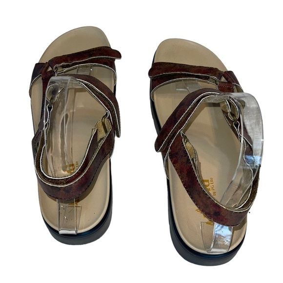 Alegria Adjustable Backstrap Sandals Henna Cognac & Roses. Size 41 (10 1/2 - 11) - Picture 9 of 14